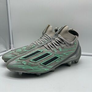 Adidas Adizero Primeknit Flash Football Cleats Silver Reflective Men 10.5 IG9583